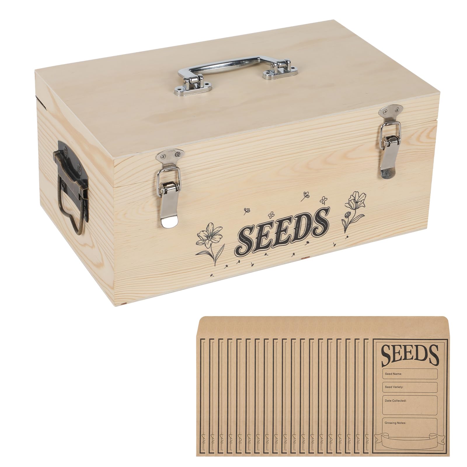 Boîte de rangement pour semences pour organiser le potager