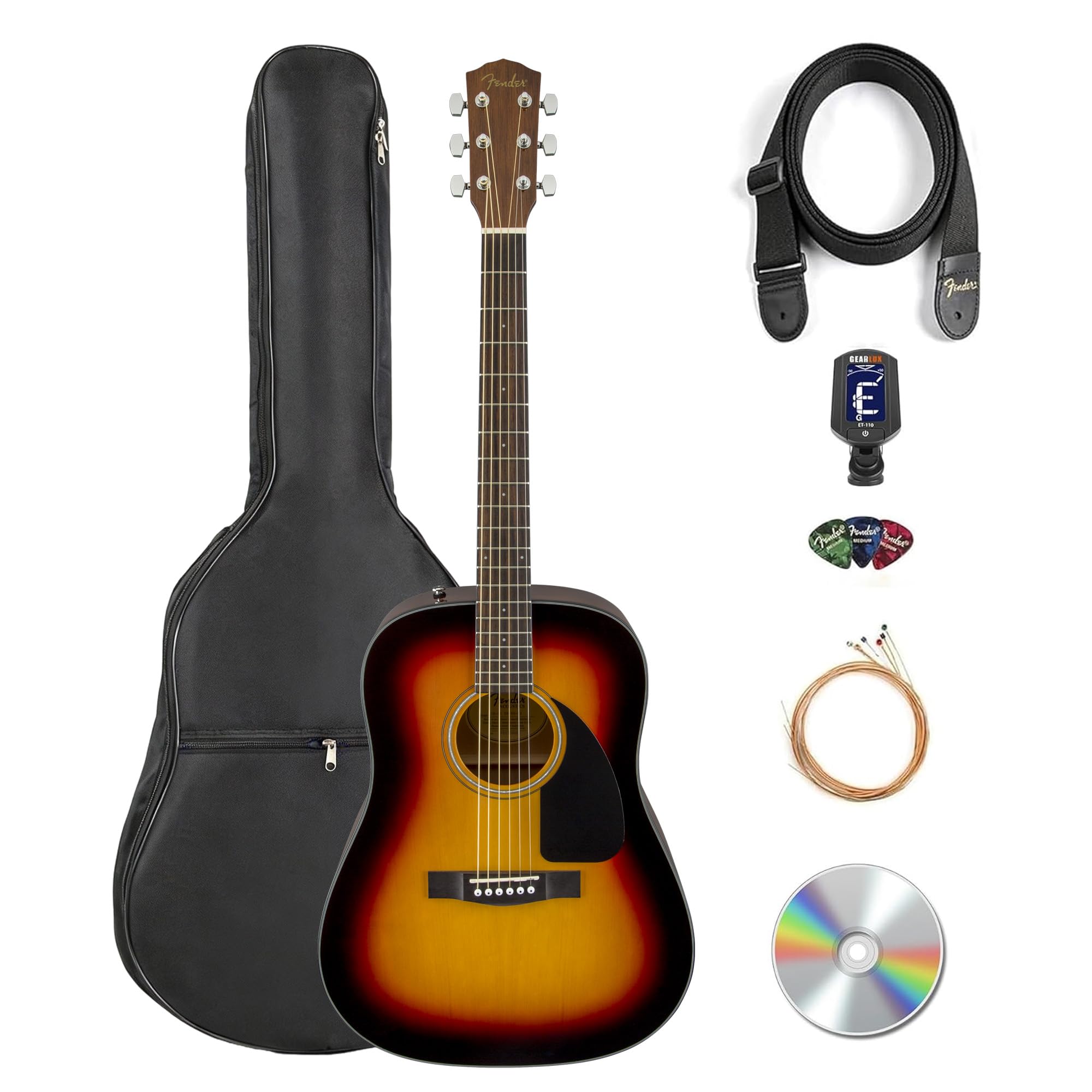 Amazon.com: Fender Classic Design Dreadnought Acoustic Guitar