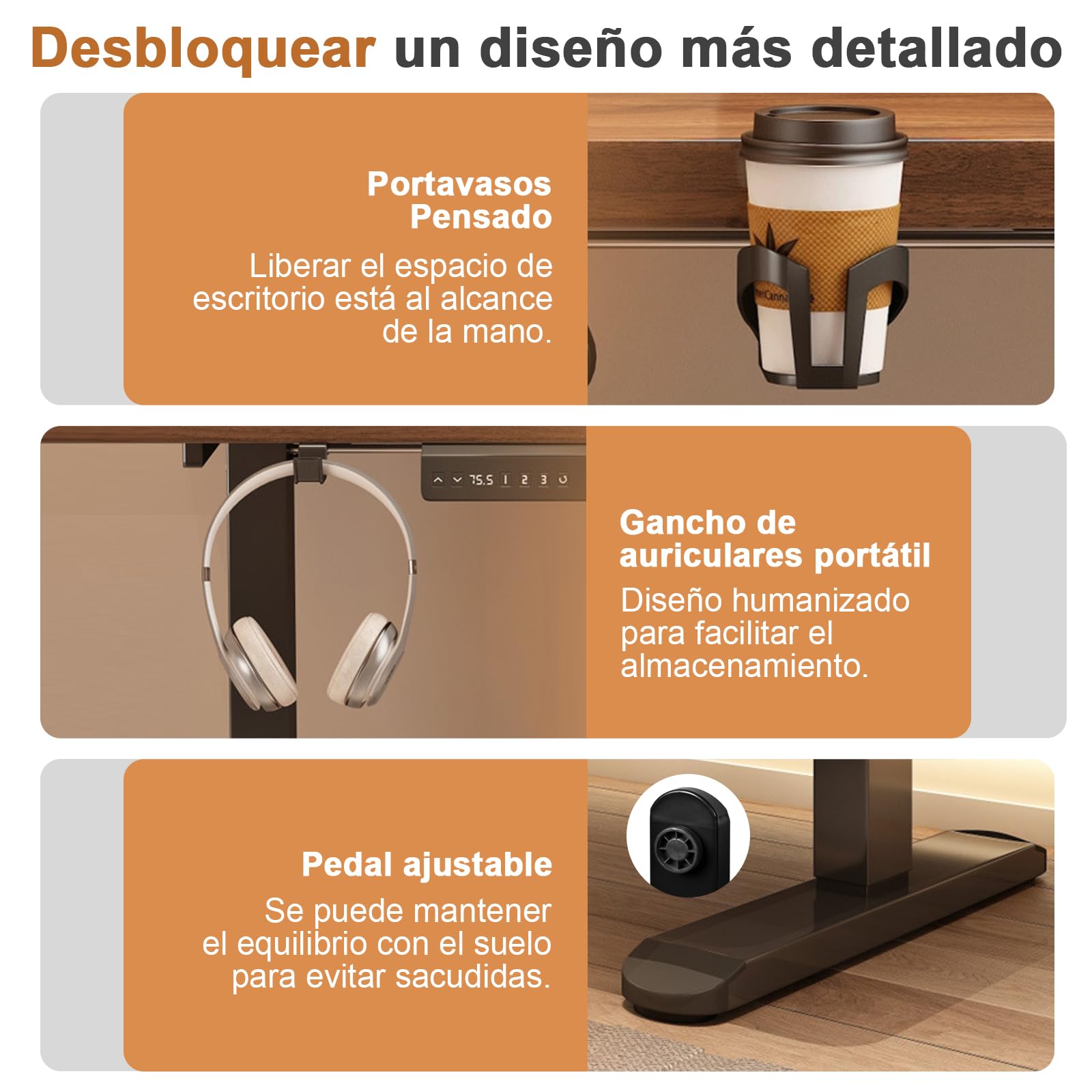Marco de Escritorio Elevable Eléctrico Ajustable en Altura, con 2 Potentes Motores, Mesa Elevable con Panel Inteligente de 3 Memorias, Soporte hasta 200KG,Negro