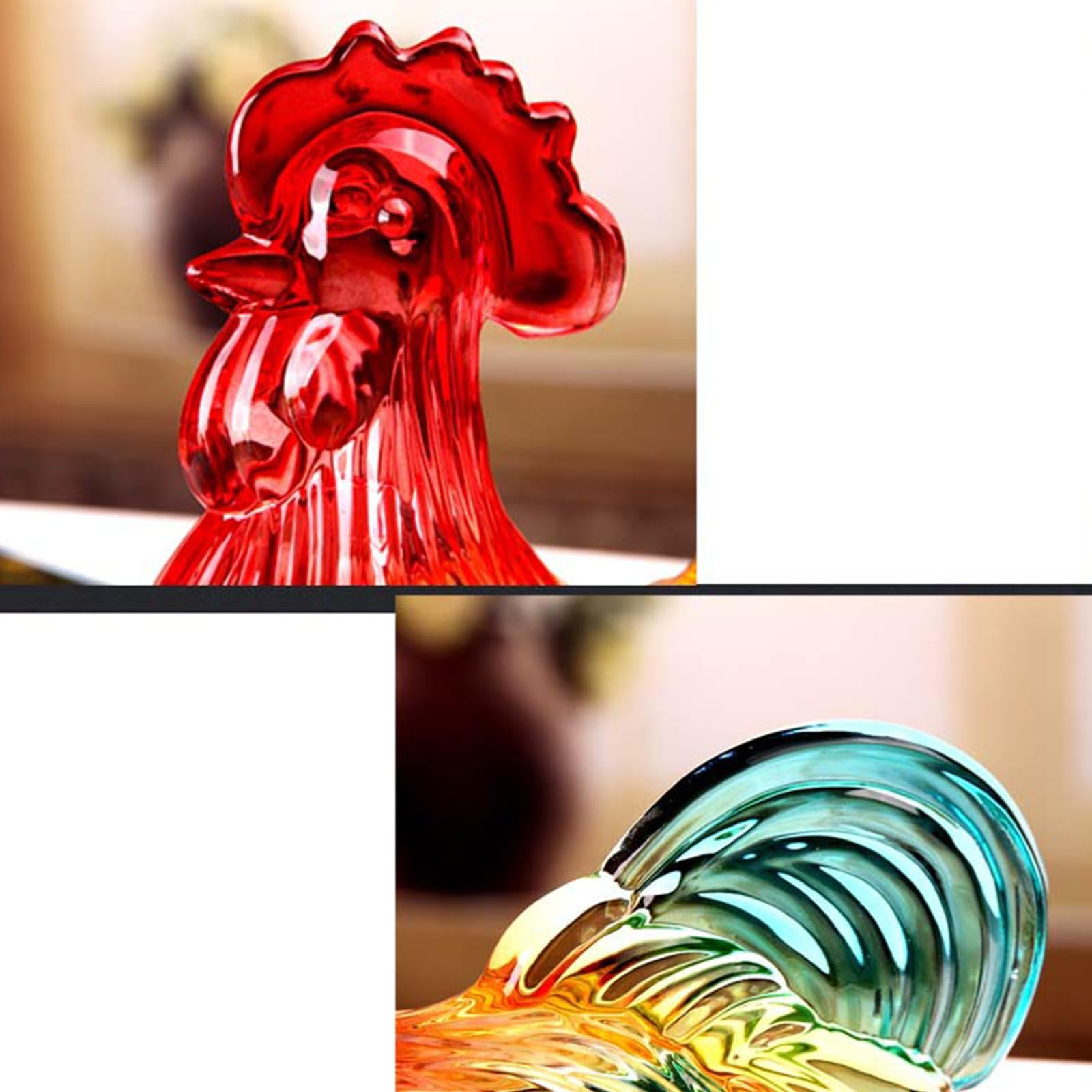 de caramelo de gallos de, cuenco decorativo cubierto para dulces con, vasos de, tarro de caramelos con forma de pollo, cuenco para aperitivos, de gallos de de
