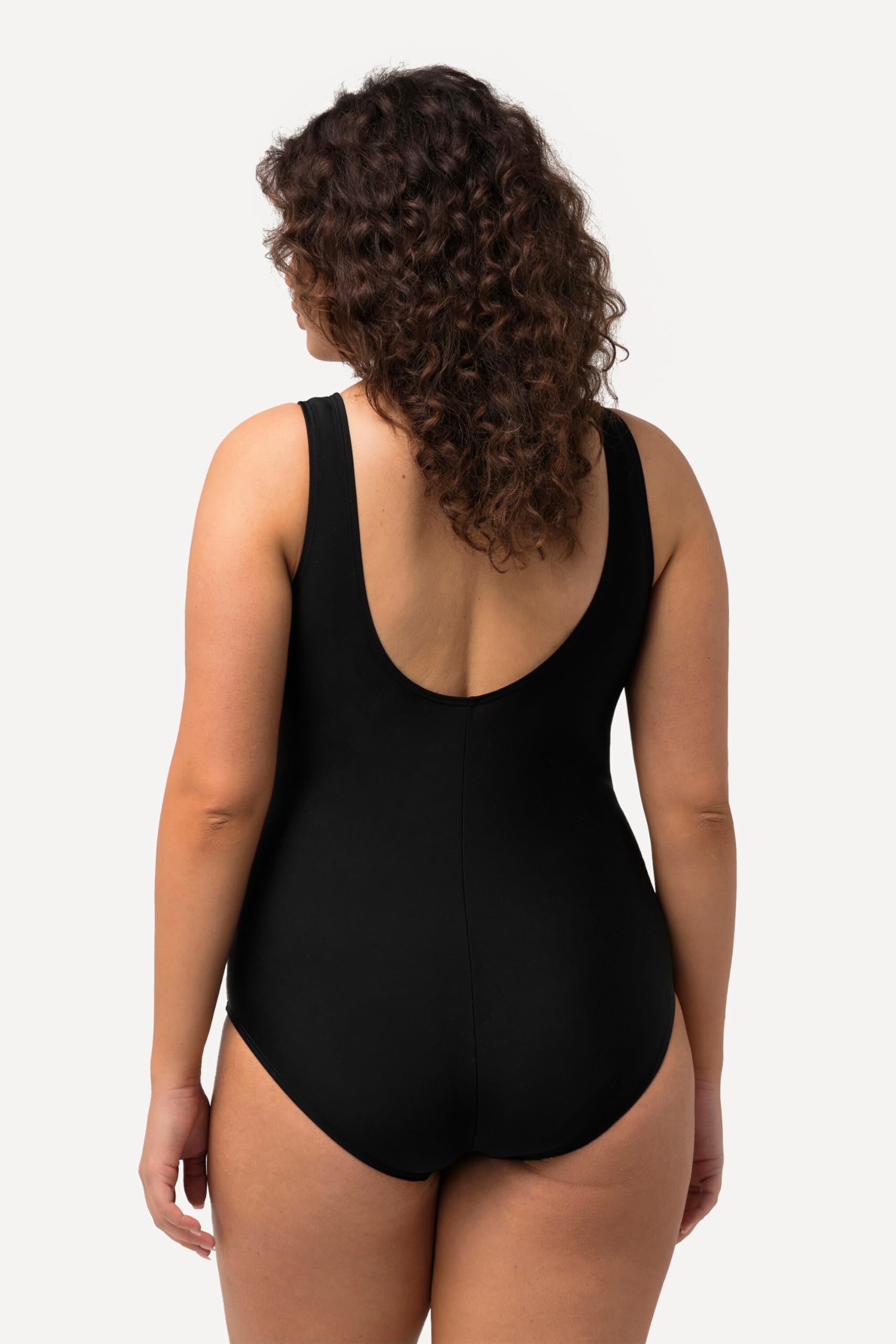 Ulla Popken Femme Grandes Tailles Maillot de Bain, passepoils, Bande sous la Poitrine, Doublure Poitrine 747874