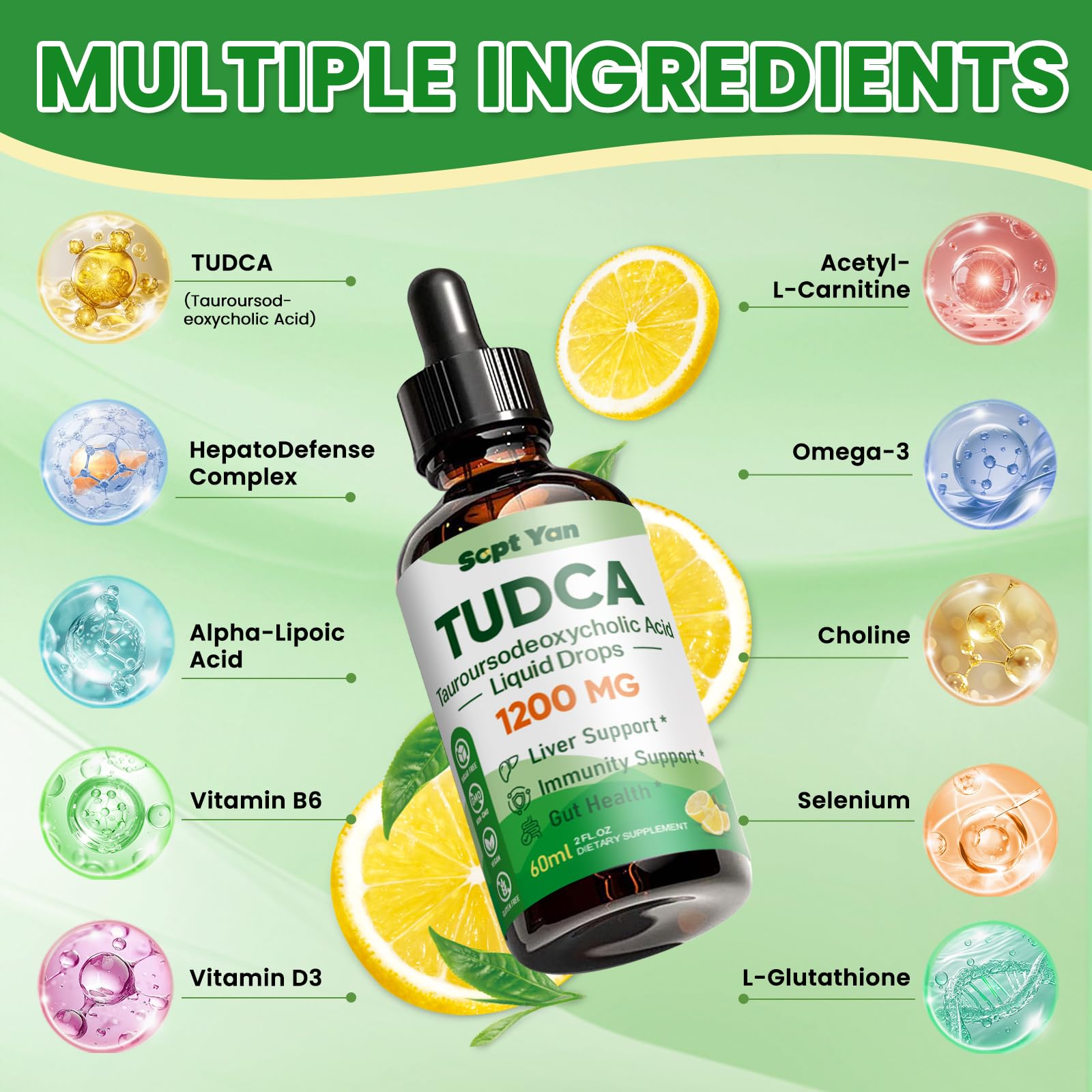 Amazon.com: TUDCA Supplement 1200mg Liquid Drops, Liver Supplement with  TUDCA, NAC, Milk Thistle Seed and Dandelion , for Liver Support, and  Gallbladder Cleanse & Repair, Sugar-Free, Vegan, Lemon Flavor, 2 Fl Oz :