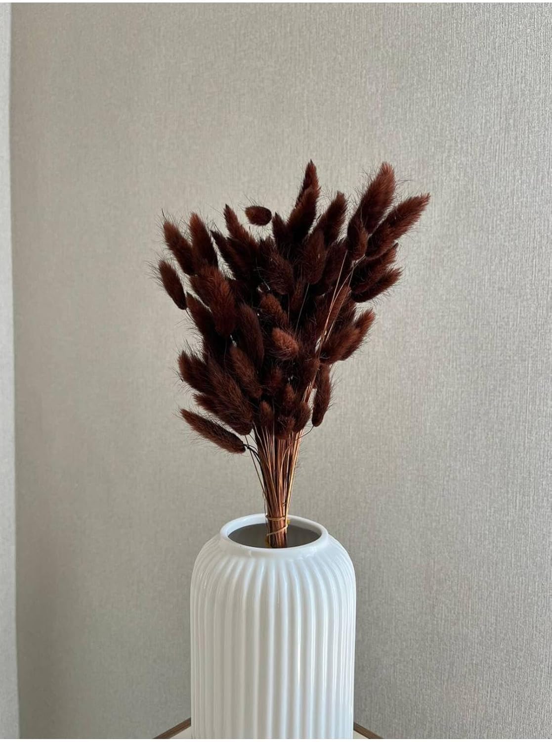 Dried Cotton Stems Brown 40 Stalks Preserved Cotton Bolls Farmhouse Style Floral Arrangement Home Decor - Brown