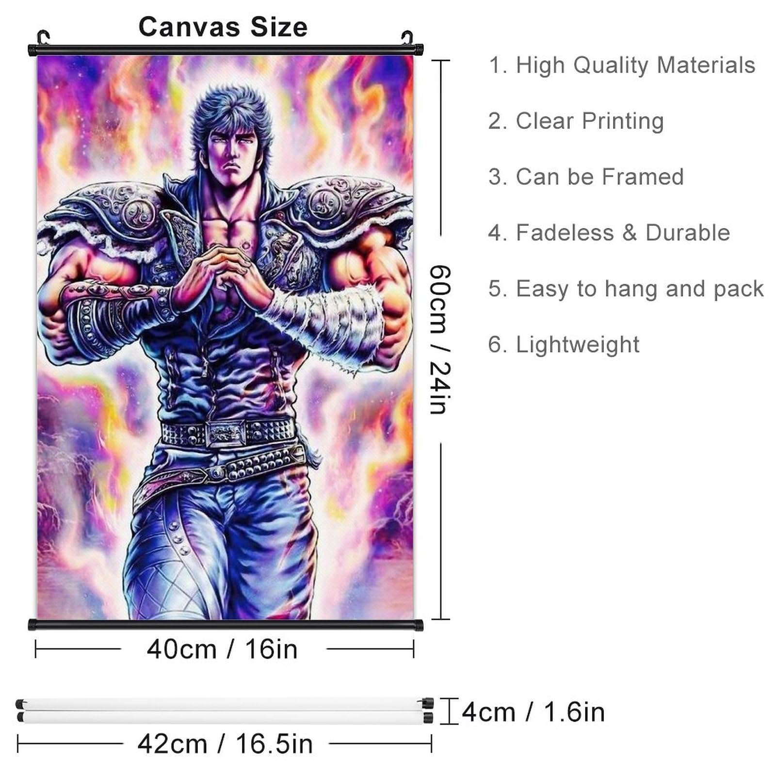 Amazon.co.jp: 北斗の拳-8 壁掛け 絵画 ポスター 壁画 アニメ周辺機器