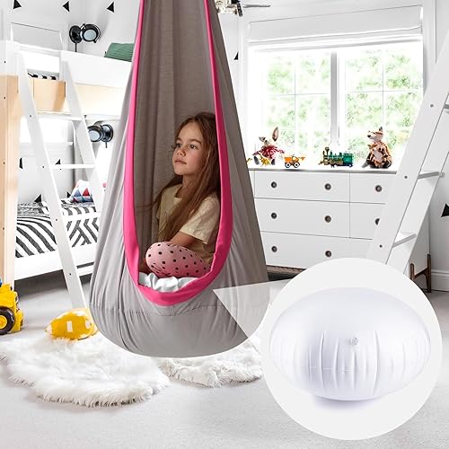 Miniatura 5 de 2 piezas de repuesto para silla de cápsula para niños, cojines de repuesto para hamaca de columpio, hamaca de 27.5 pulgadas, cojines inflables PVS