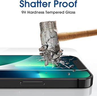 amFilm OneTouch for iPhone 13 Pro Max 6.7'' Screen Protector Tempered Glass