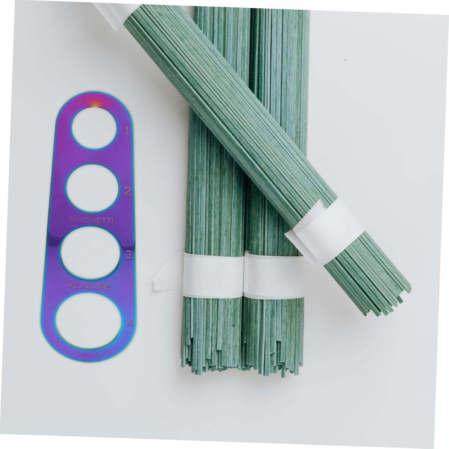 Stainless Steel Spaghetti Measurer Tool with Four Holes, 4 Portions image 4