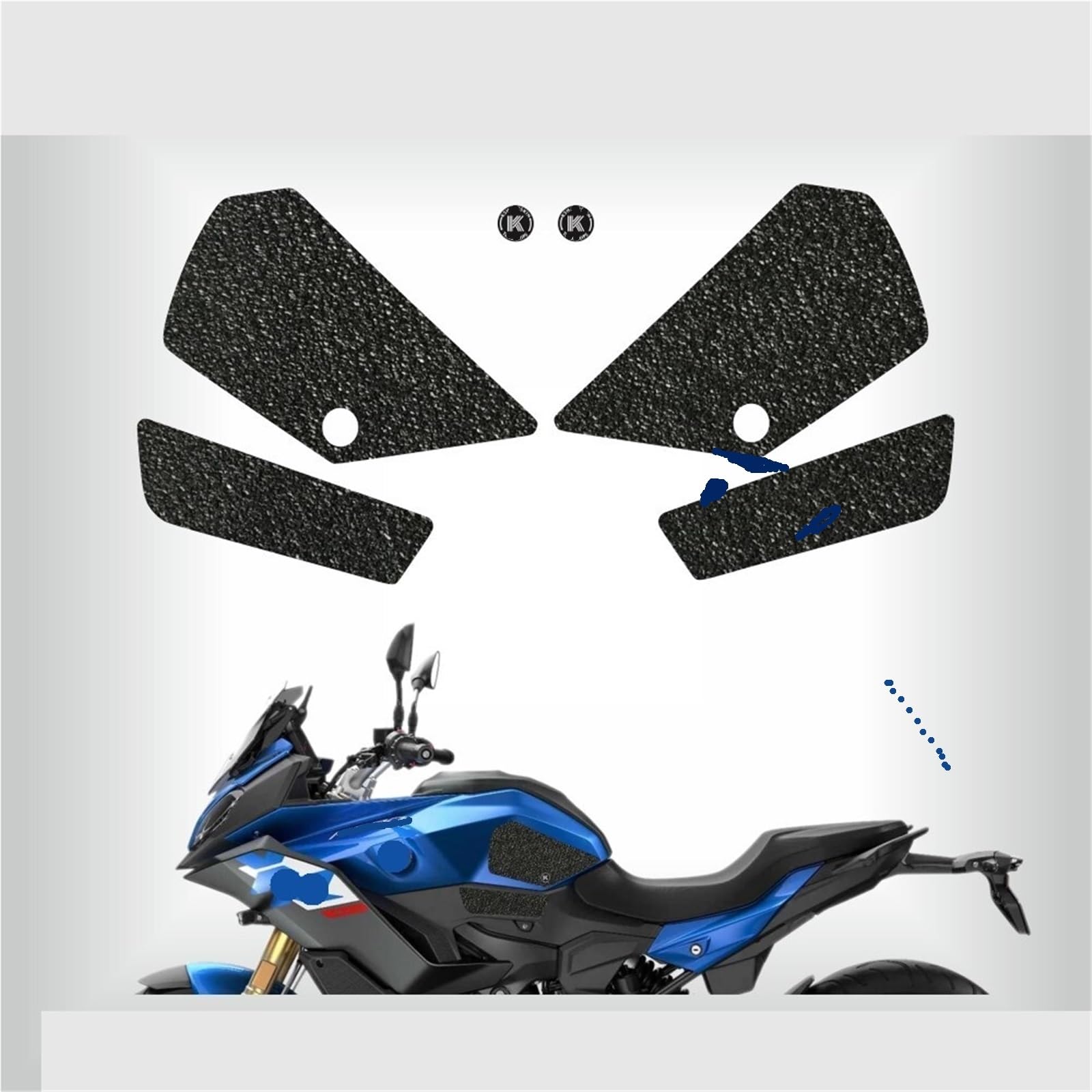 Protector Adhesivo Antideslizante Para Depósito De Moto BMW F900XR - Impermeable Y Fácil De Colocar