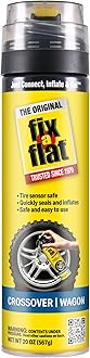 Slime Fix-A-Flat S60430 Aerosol Emergency Flat Tire Repair and Inflator, for Large Tires, Eco-Friendly Formula, Universal Fit for All Cars and Small Trucks/SUVs, 20 oz. (Pack of 1)