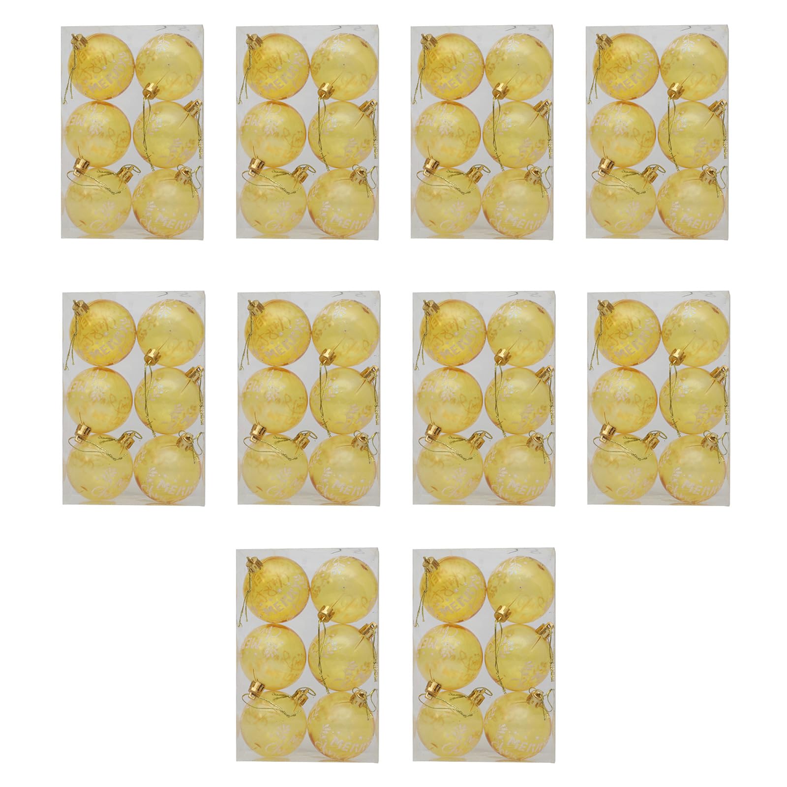 carotoe Of 10 Creative Transparents Letter Flower Christmas Tree Ornament Colorful Hanging Pendant for Seasonal Adornment Decoration