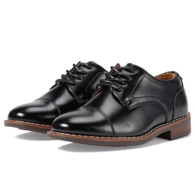 Florsheim Kids Rucci Jr. Cap Toe Oxford (Toddler/Little Kid/Big Kid) Boys Shoes Black