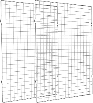 Cooling Rack for Baking 2-Pack and Silverware Set 20 Piece, 16x10 Inches Baking Rack, Thick Wire Cookie Rack for Cooking, Roasting, Grilling, Drying, Oven Safe, Fits Half Sheet Pan