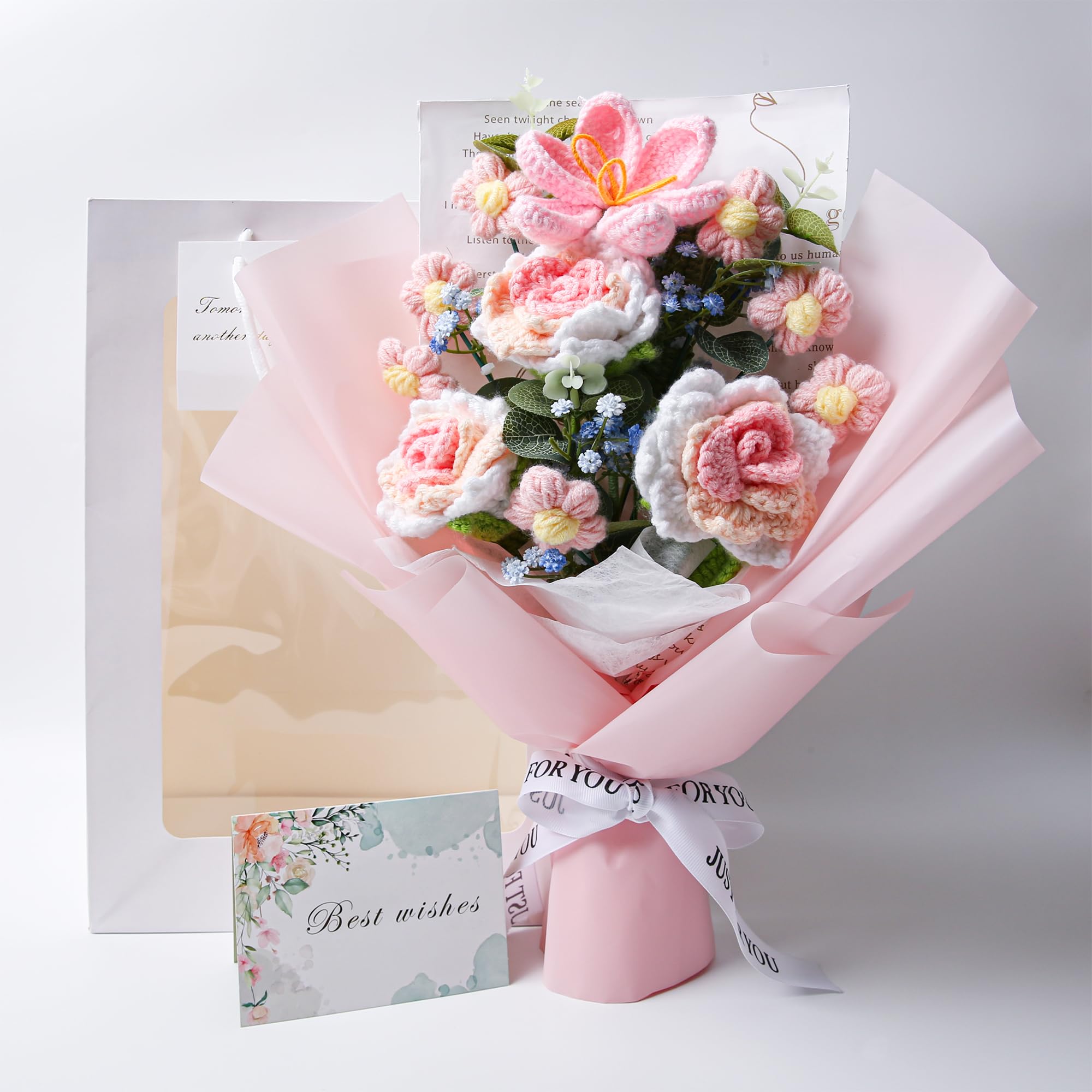 EZsenses Crochet Rose Bouquet