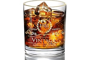 1951 Whiskey Glasses for 73rd Birthdays - Timeless Treasures for Unforgettable Memories