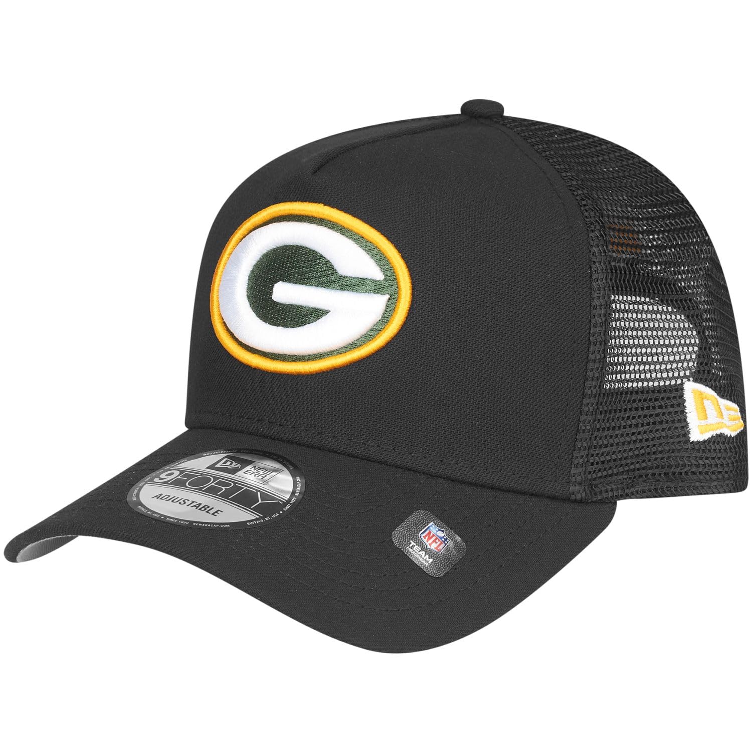 New Era Unisex Green Bay Packers A-Frame Snapback Trucker Cap - One Size