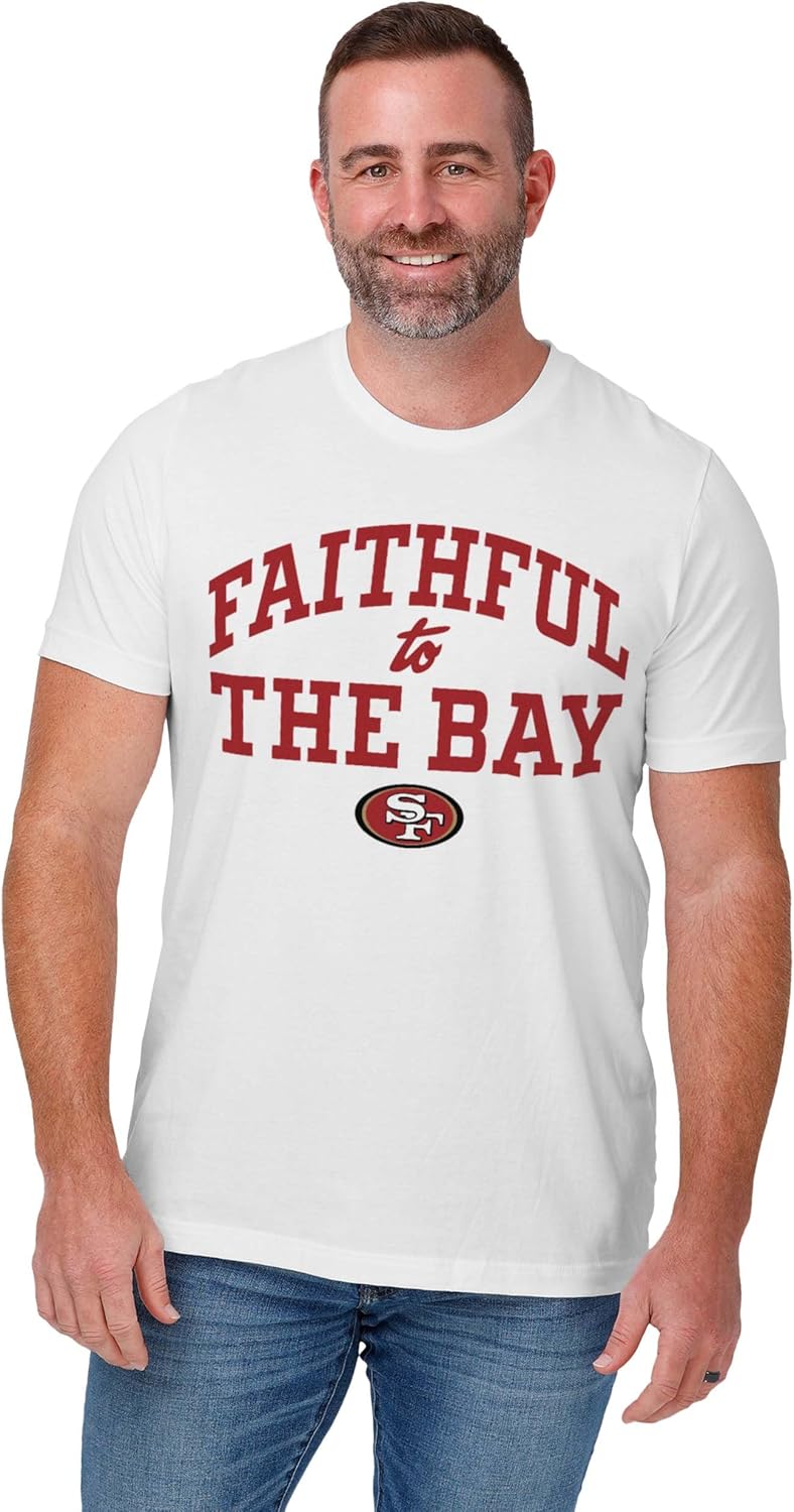 FOCO Men's San Francisco 49ers NFL Faithful to The Bay Short Sleeve T-Shirt