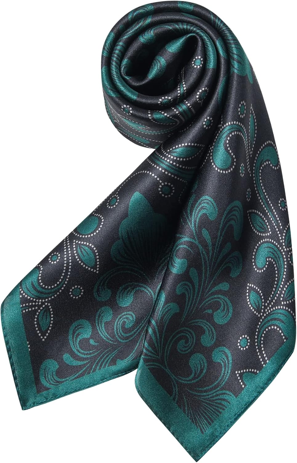 100% Mulberry Silk Scarf 25.6"x25.6" Square Women Neckerchief Headscarf - Lightweight Neck Scarf Gift Packed - Image 2