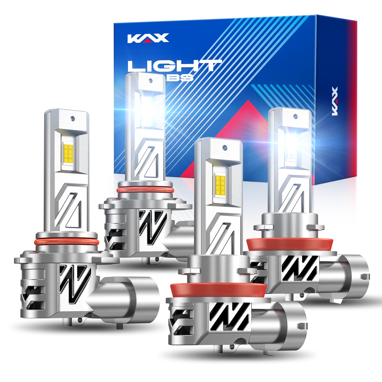 KAX K3‑Ultra 9005/H11 LED Bulbs Combo
