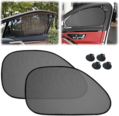 Paquete de 2 persianas universales para ventana de automóvil para bebés, niños y mascotas, visera lateral, protección contra rayos UV, perfecta para