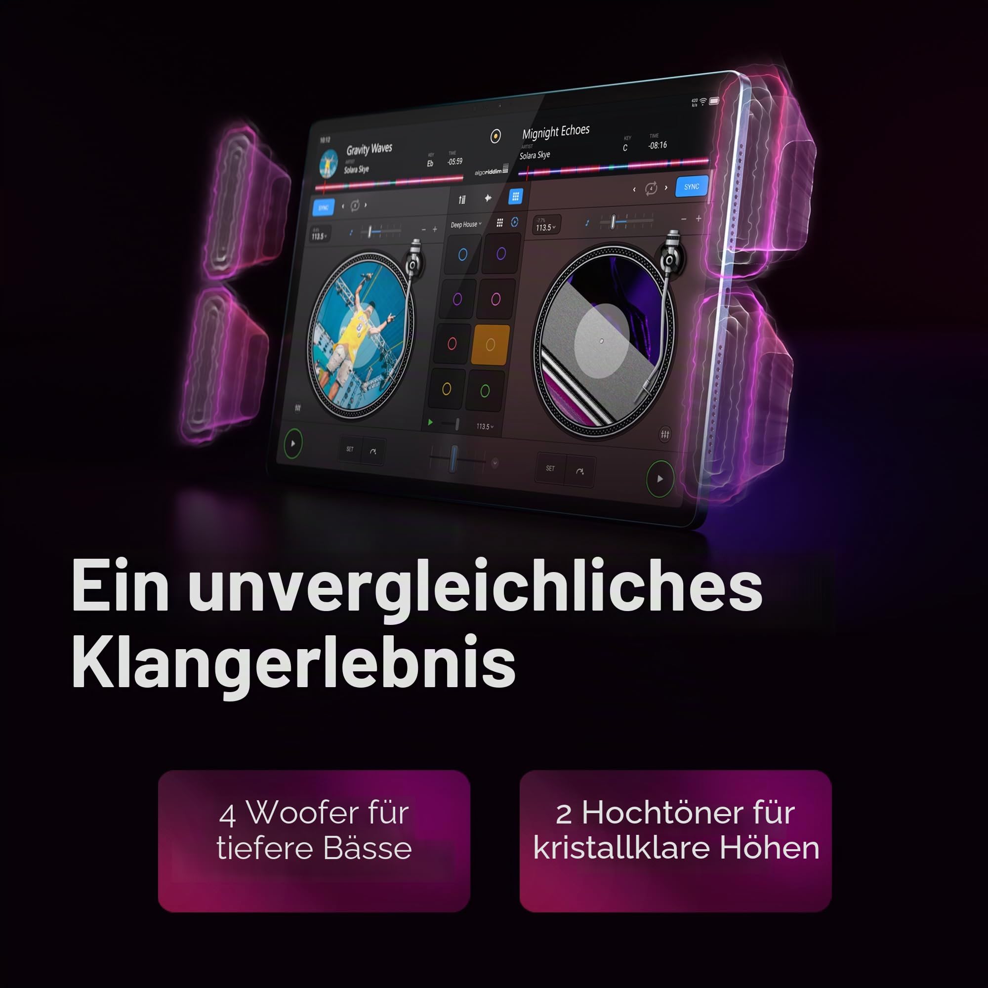 Lenovo Yoga Tab Plus, AI Tablet, Display 3K 12,7 Zoll 144Hz, Snapdragon Prozessor 8 Gen 3, RAM 16 GB, Speicher 512 GB, WiFi 6, Tablet Android 14, Tab Pen Pro und Tastatur enthalten - Seashell
