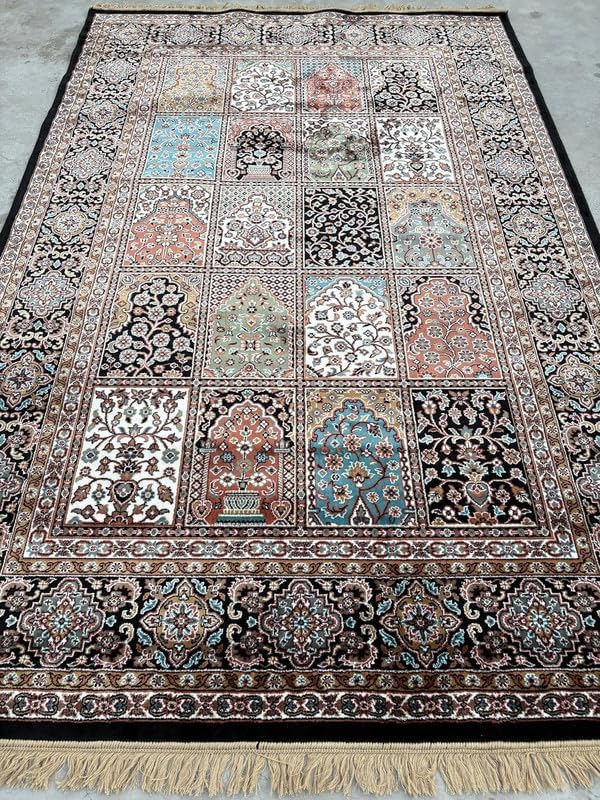 Image of Luxury Silk Carpet 2 x 6 FEET for Living Room or Bedroom, Made with Premium Silk, Perfect for Elegant Interiors Comfort and Timeless Design