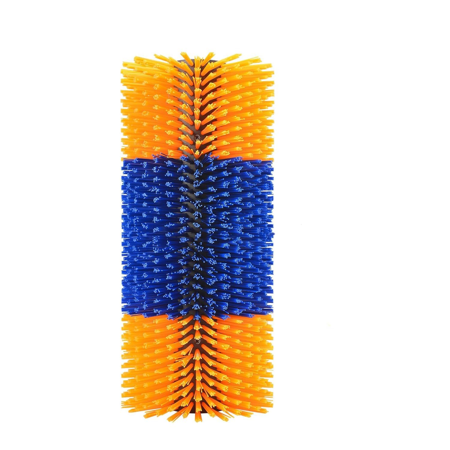 Bethlehem Cattle Double-Sided Scratching Brush, Blue and Orange Grooming Brush, 19 cm Round, Animal Brush-image-16