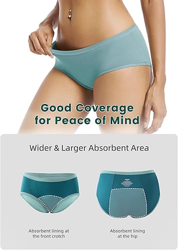 Miniatura 9 de Ropa interior de período para mujer, de flujo pesado, suave, absorbente, para período, ropa interior a prueba de fugas