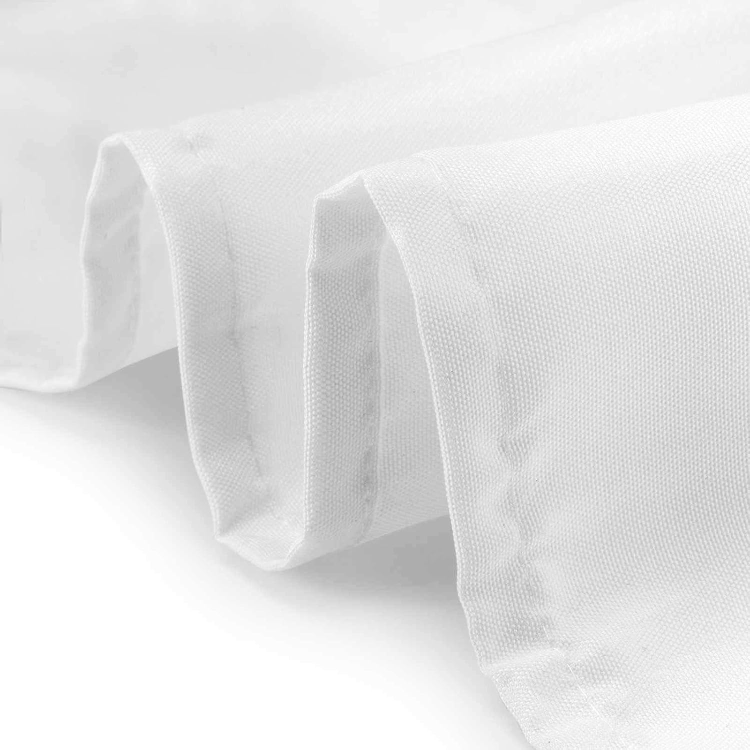 Lann's Linens - 90 x 132 Premium Tablecloth for Wedding/Banquet/Restaurant - Rectangular Polyester Fabric Table Cloth - White