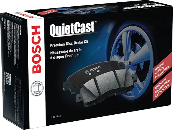 BOSCH BP2201 QuietCast Premium Semi-Metallic Disc Brake Pad Set - Compatible with Select Freightliner Sprinter 1500, Sprinter 2500; Mercedes-Benz Sprinter 1500, Sprinter 2500; REAR