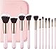 SIXPLUS シックスプラス 11本メイクブラシセット 貴族ゴールド クラシックシリーズ メイクブラシ 化粧ブラシ 柔らかい 可愛い ピンク
