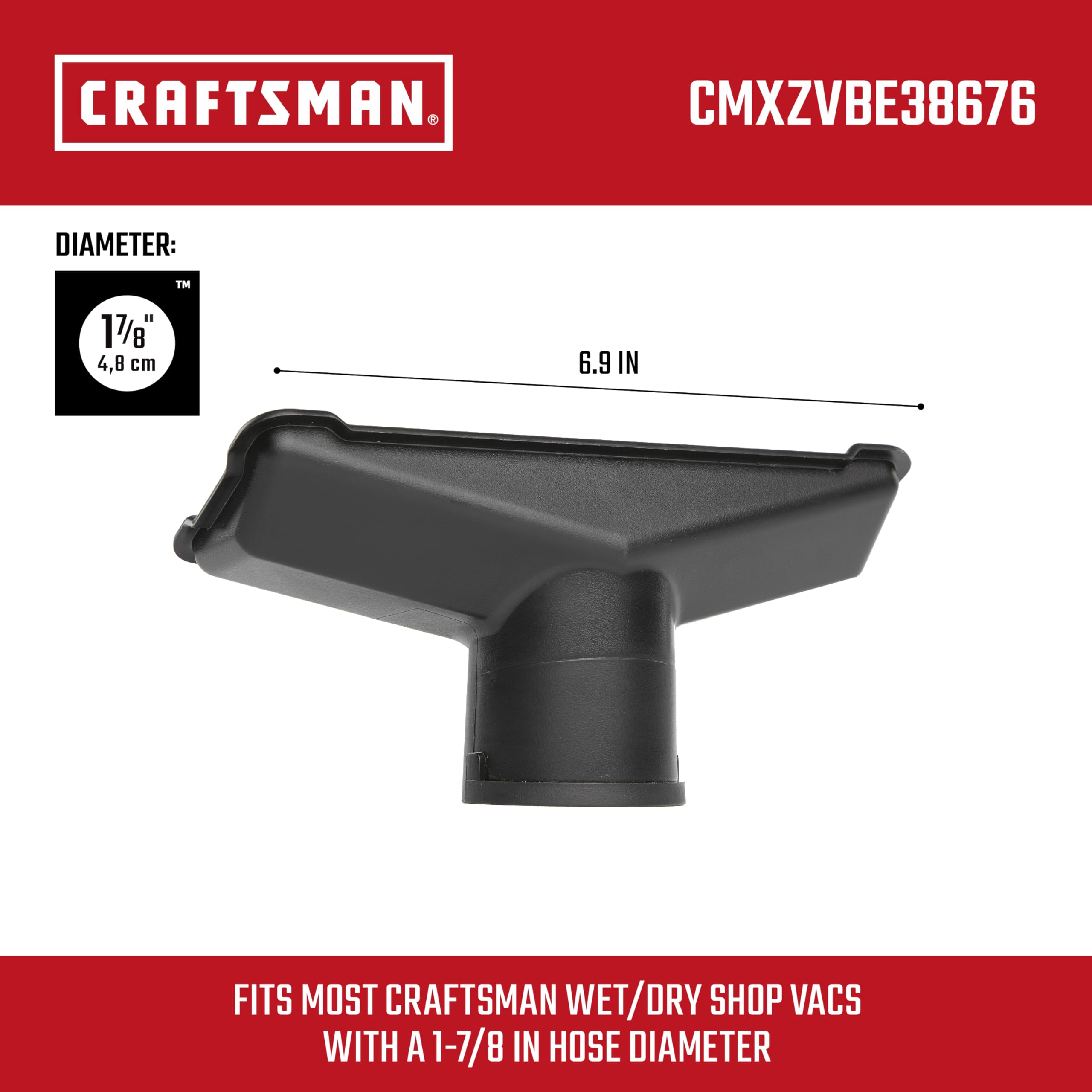 CRAFTSMAN CMXZVBE38676 1-7/8 in. Utility Nozzle Wet Dry Vac