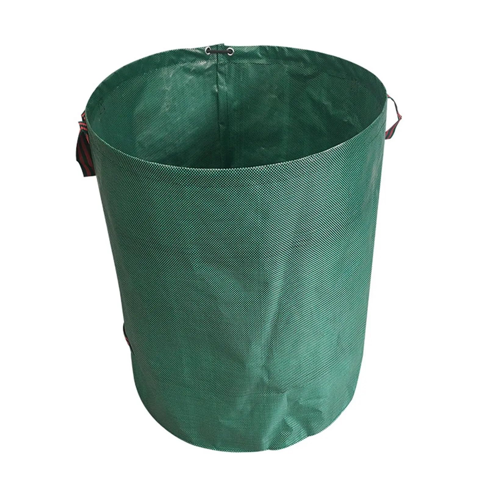 Garden Waste Bags With Handles Reusable Garden Leaf Bag With Handles Outdoor Storage Lawn For Collecting Leaves Gardening Waste(Green 272L)