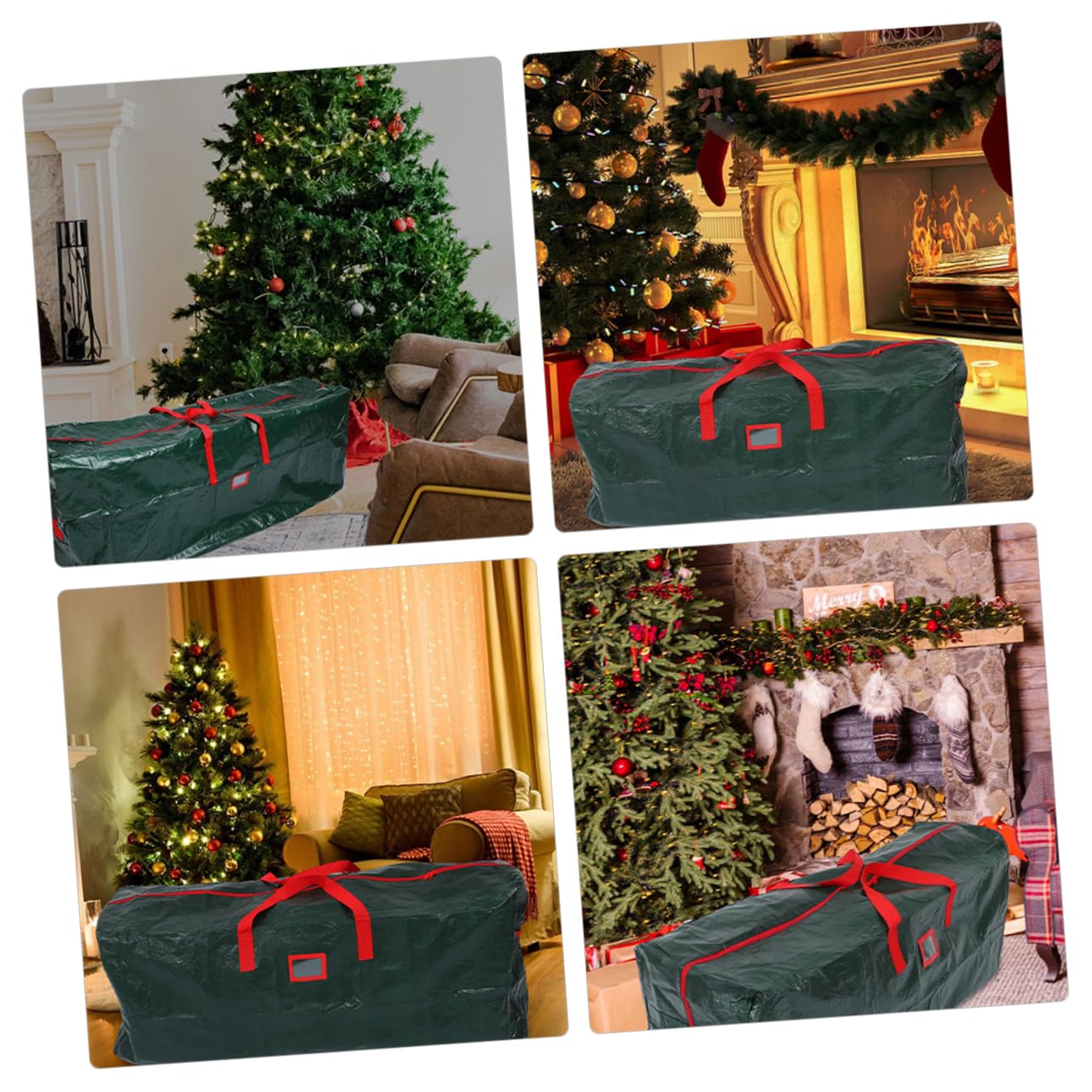 TOPBATHY Borsa per Albero di Natale Contenitore Portaoggetti con Manici Organizer per Casa Protezione da Umidità e Polvere