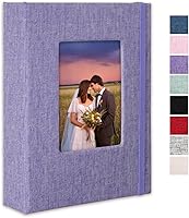 Vista 25 de Álbum de fotos de 8 x 10 pulgadas, paquete de 2 libros de fotos de lino, álbum de 26 páginas con capacidad para 52 fotos, carpeta de presentación