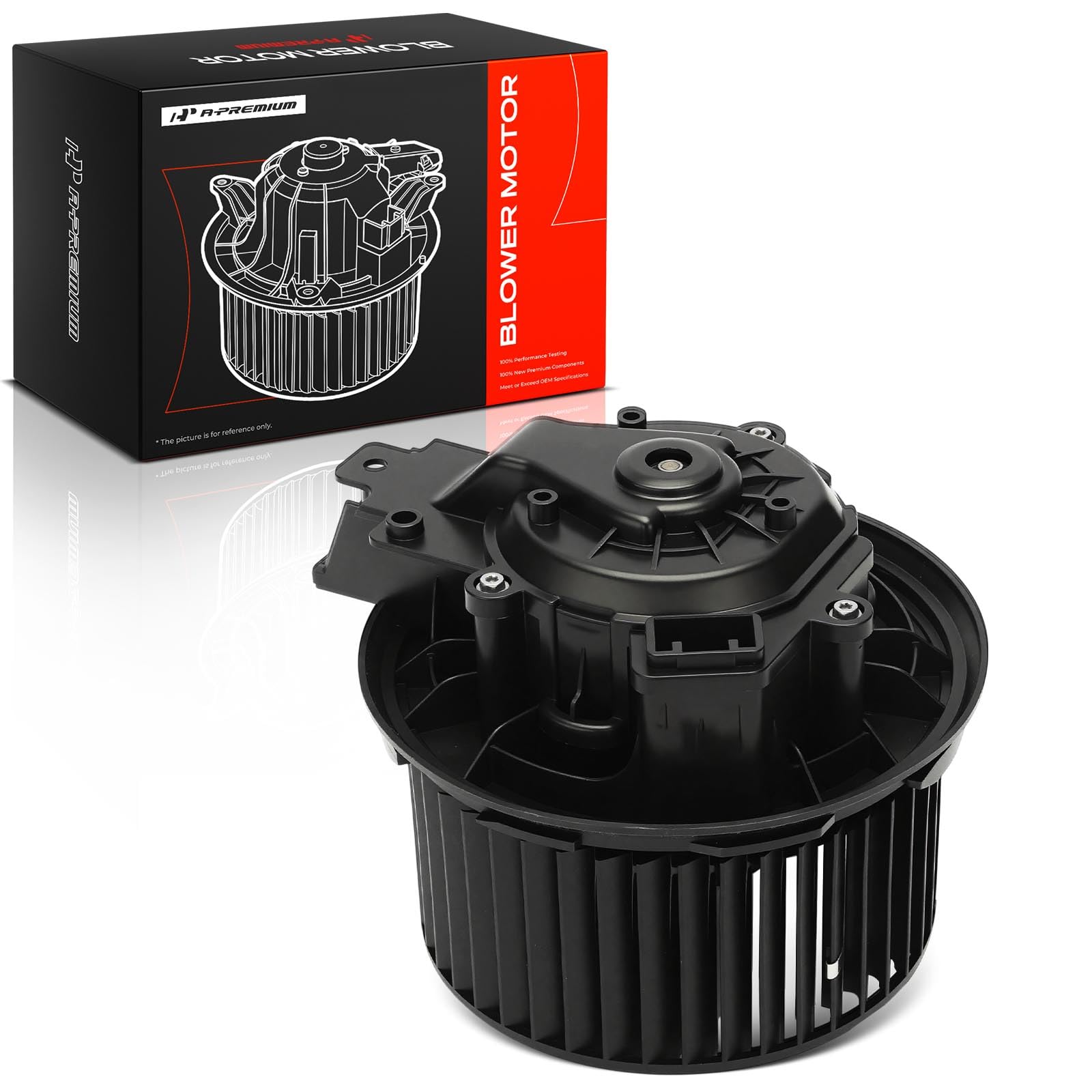 A-Premium Motor de ventilador delantero HVAC con jaula de ventilador compatible con vehículos Ford y Lincoln - Explorer, Flex, Taurus, Police Interceptor Sedan, MKS 2012-2016, MKT 2012-2019