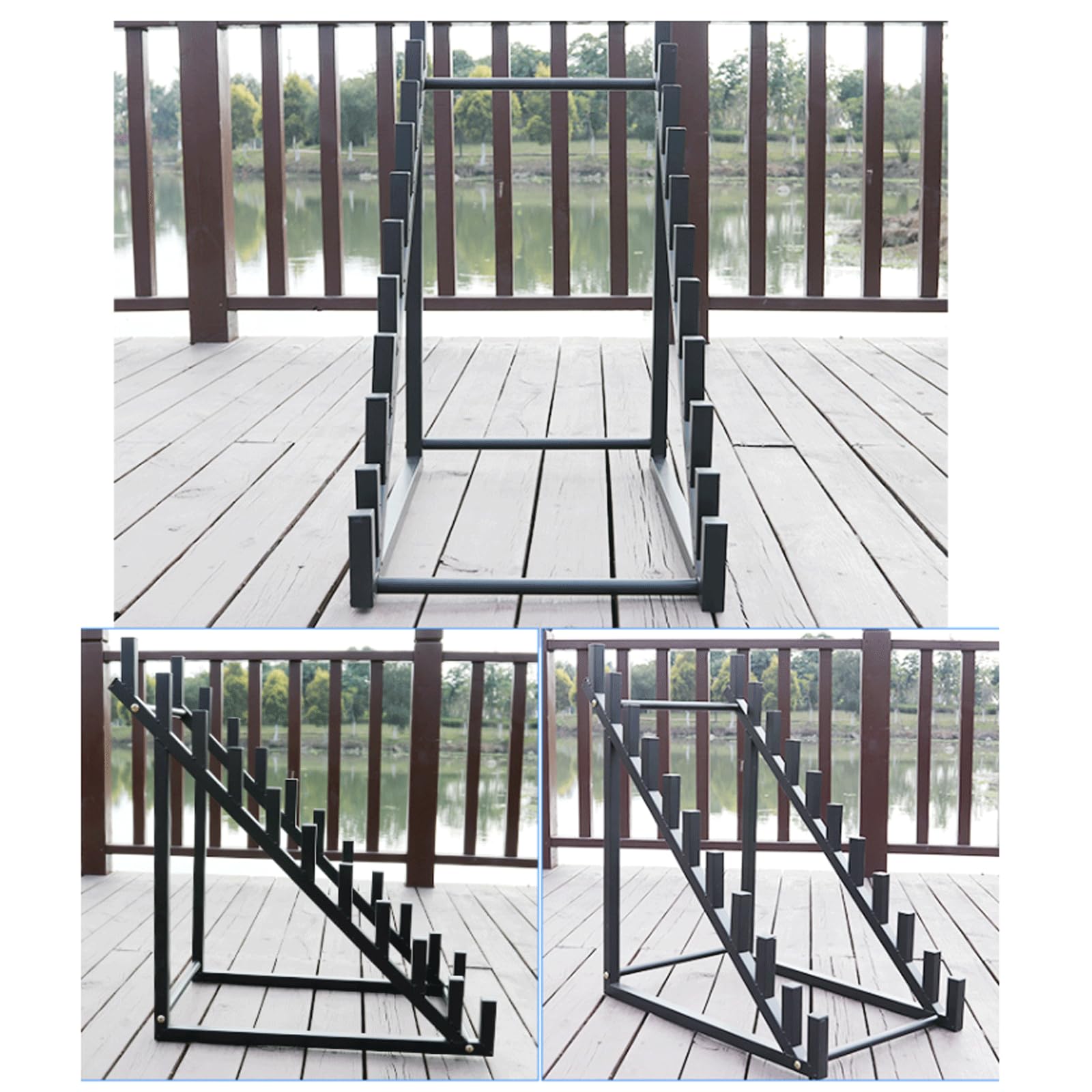 10-poziomowy metalowy stojak w kratkę podłogową, stojak na materiały budowlane, porcelanowy stojak na płytki ceramiczne, drewniana płyta do salonów
