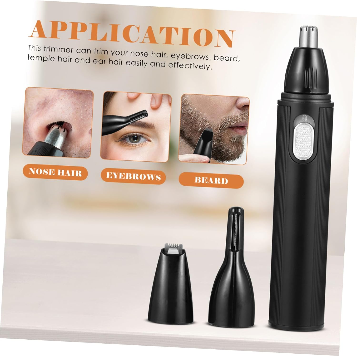 Portable Rechargeable Nose Hair Trimmer for Women Multifunctional Electric Vibrissa Clipper with Stainless Steel Blades Compact Abs Design for Nose and Ear Hair Removal