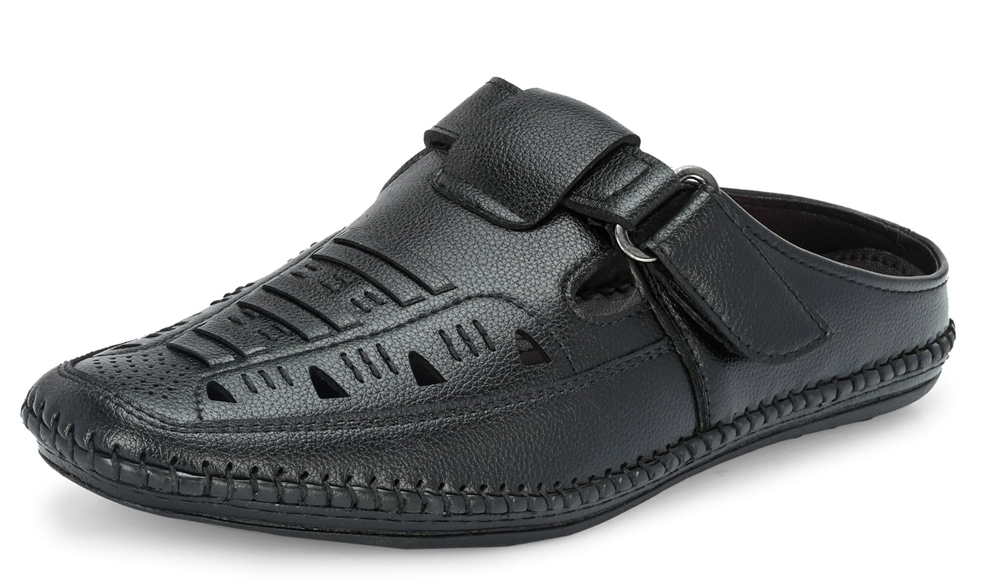 Karaddi Fashion Back Open Black 8 Kids UK (7064 Roman Fisherman Sandal for Men) (B0BYVHSJSC) Amazon Price History, Amazon Price Tracker