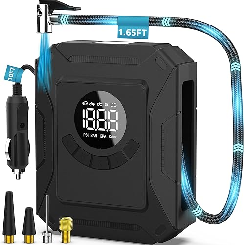 PAULINN Compresor de aire para inflador de neumáticos, bomba de aire portátil de 12 V CC, 150 PSI para neumáticos de automóvil, bomba de neumáticos disponible en Yaxa Guatemala