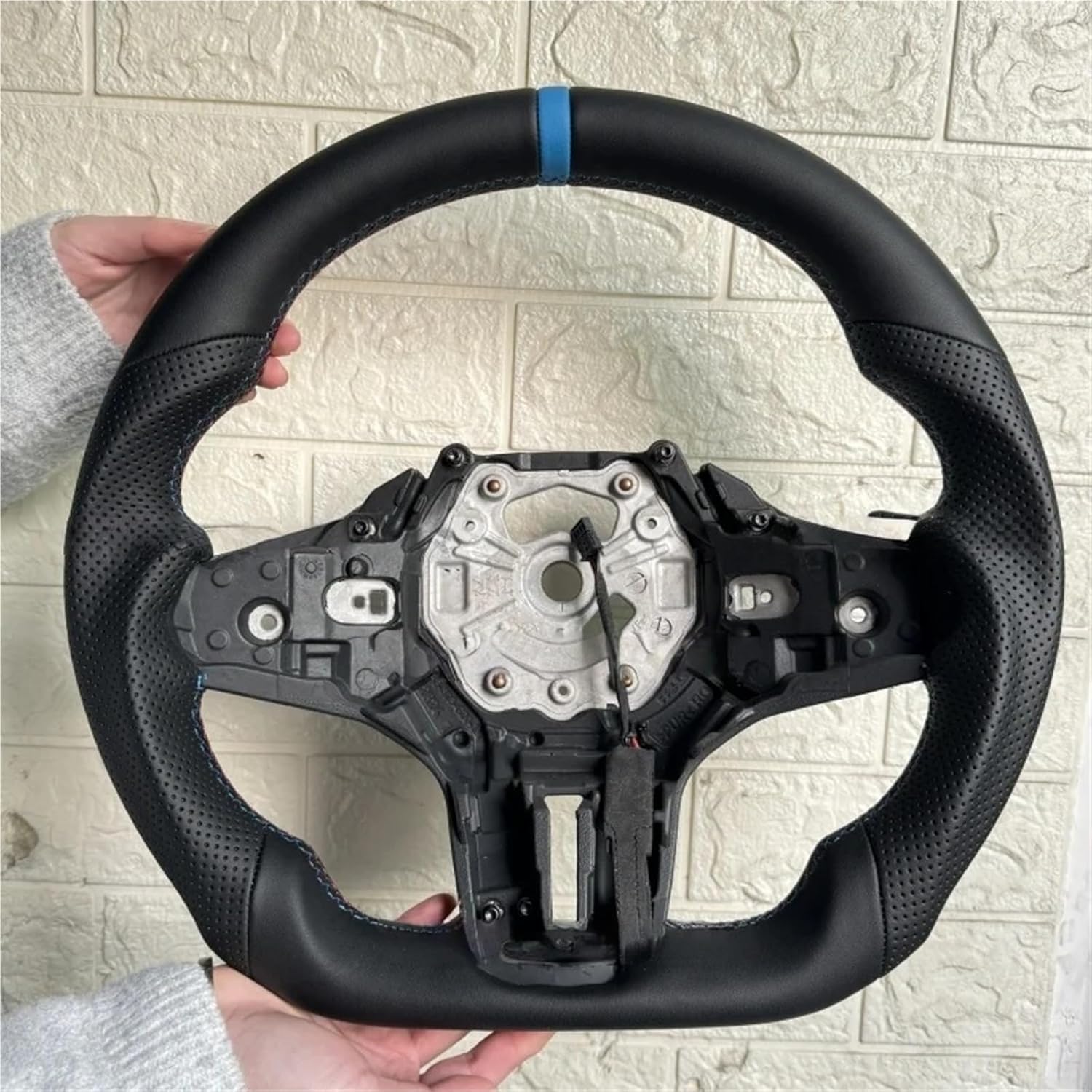 Premium Carbon Fiber Steering Wheel Compatible With BMW G20 G21 G22 G28 G80 F40 F44 F82 F83 F87 M2 M3 M4 Accessories(Style 1 with heating)