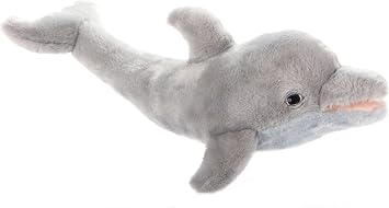 The Petting Zoo Dolphin Stuffed Animal Plushie, Gifts for Kids, Earth Keeperz Sealife Animals, Zoologee Grey Dolphin Plush Toy, 20 inches