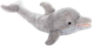 The Petting Zoo Dolphin Stuffed Animal Plushie, Gifts for Kids, Earth Keeperz Sealife Animals, Zoologee Grey Dolphin Plush Toy, 20 inches