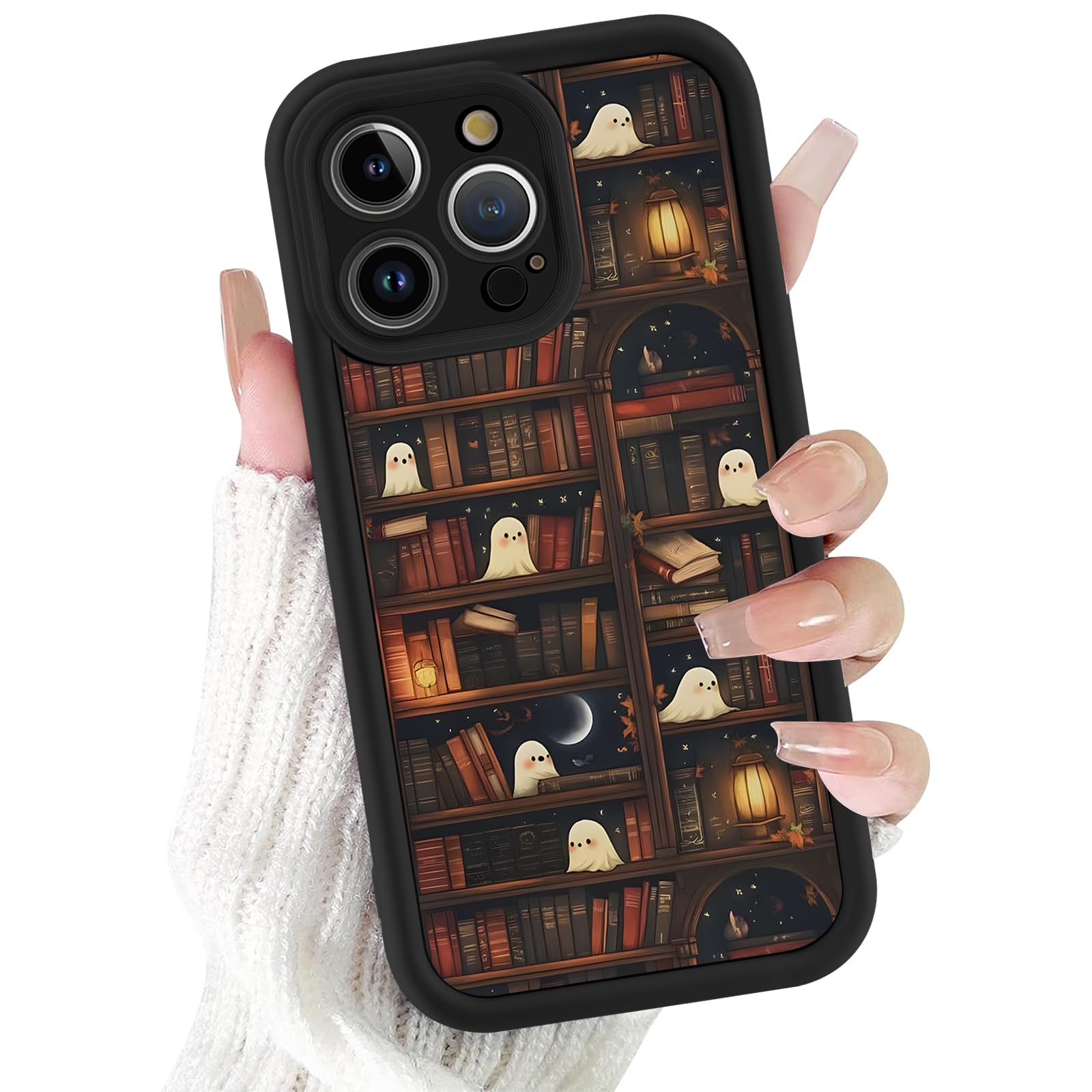 Custodia per iPhone 13 Pro Max, con collage di Halloween e