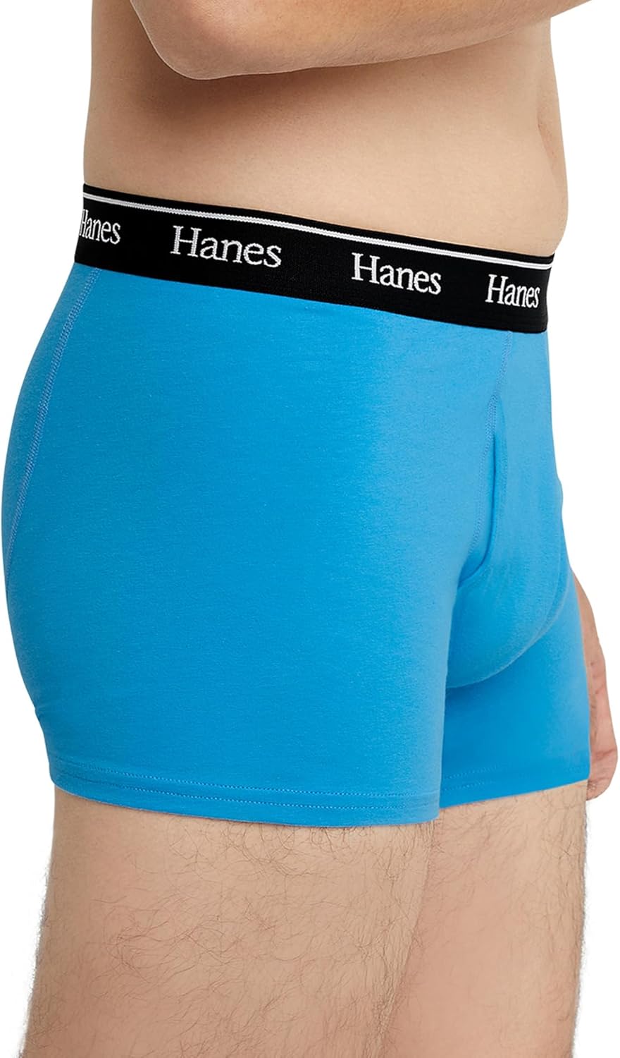 Hanes Mens Hanes Originals Men's Trunk Briefs, Stretch Cotton Moisture-Wicking Underwear, Modern Fit Low RiseTrunks - Image 3