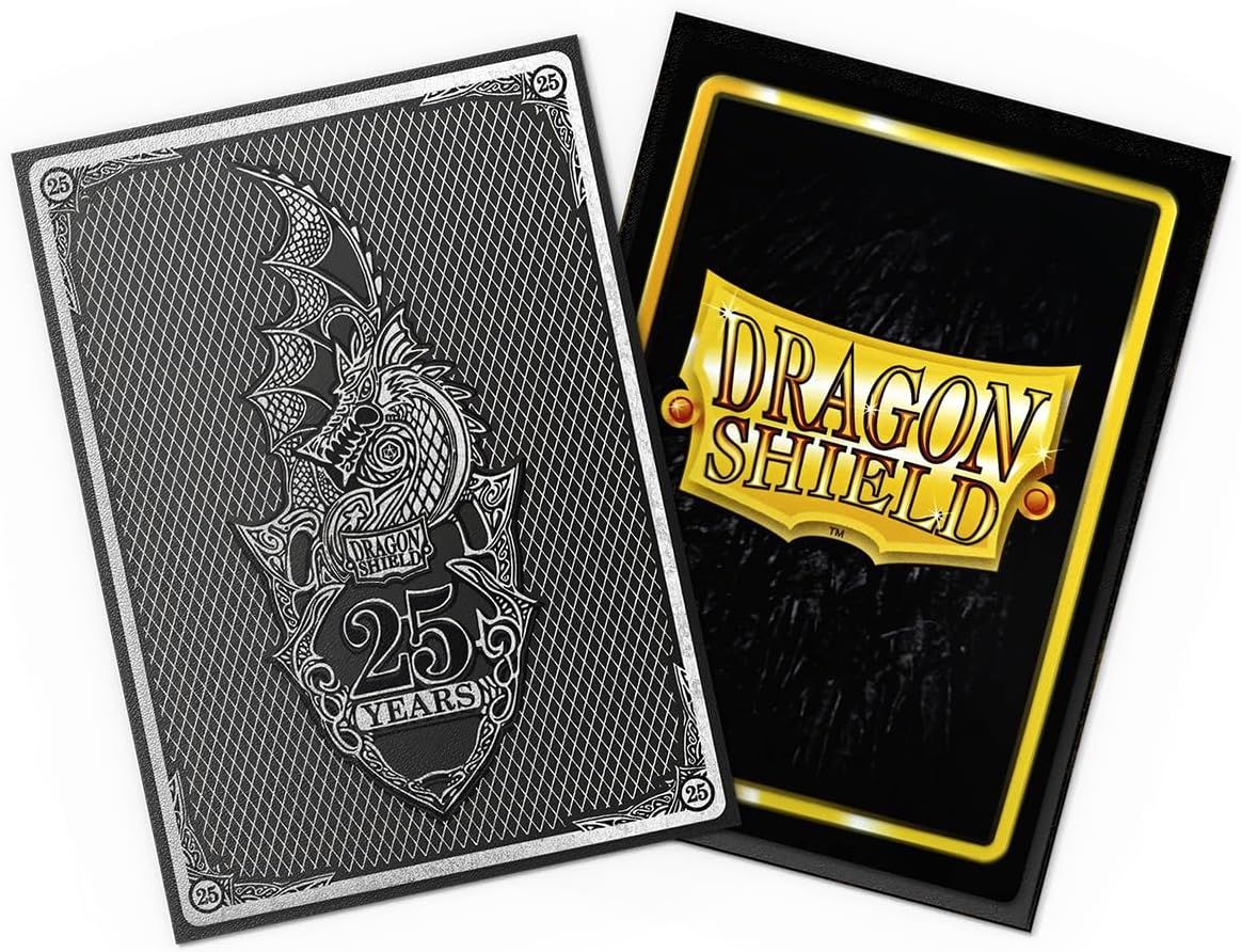 Dragon Shield | Matte Art Sleeves | 25th Anniversary | 100 CT - Smooth & Tough Premium TCG Sleeves | Compatible with Pokemon, One Piece & Magic the Gathering