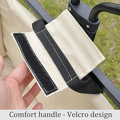 Miniatura 6 de Bgarden Carts,Collapsible Wagon,Sports Outdoor Utility Wagon Folding Garden Wagon Sports Steel Frame Foldable Yard Car Universal Wheel with Brake