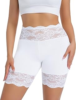 Slip Shorts For Under Dresses Lace Women Anti Chafe Tummy Control Shapewear