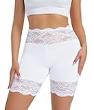 Hibluco Slip Shorts For Under Dresses Lace Women Anti Chafe Tummy Control Shapewear