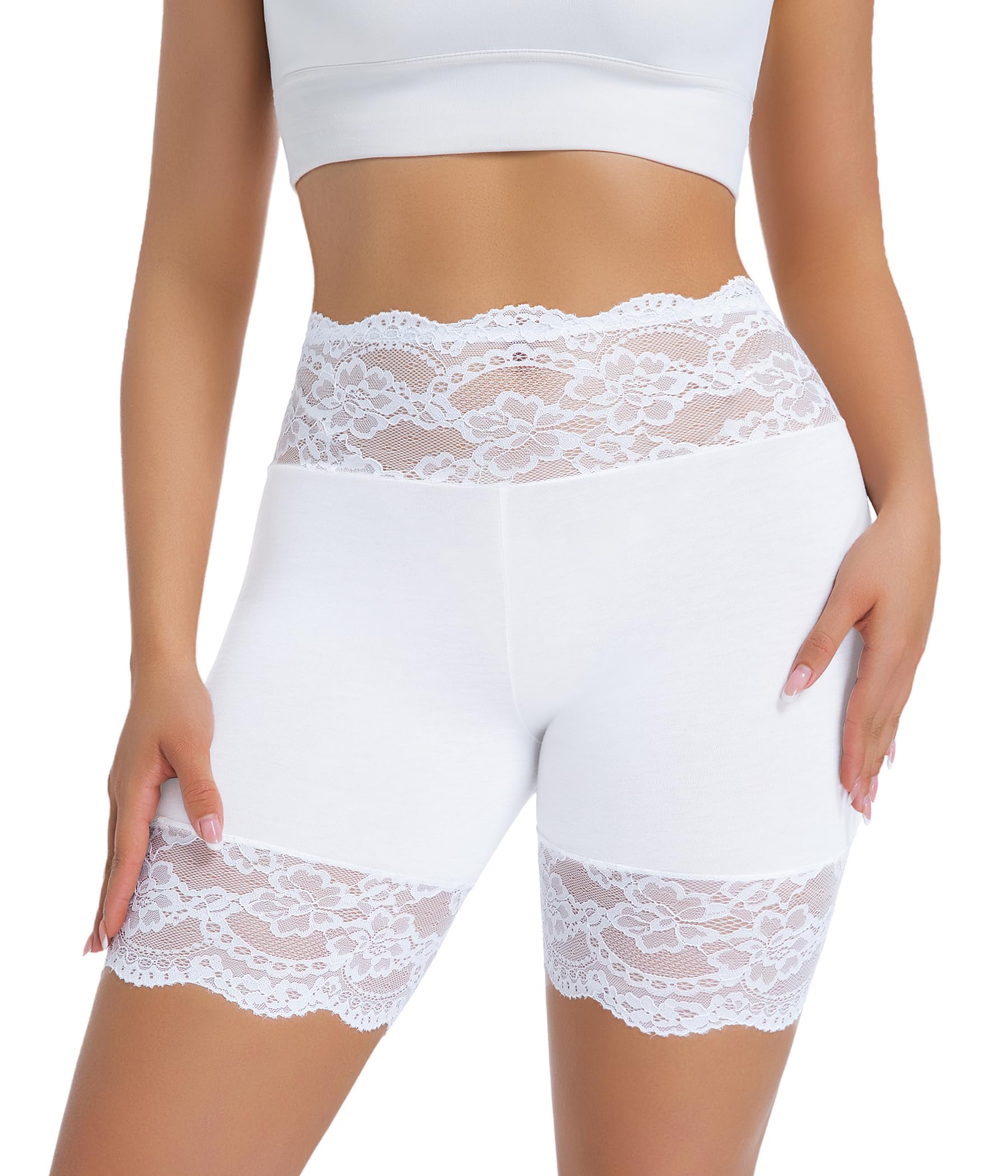 Hibluco Slip Shorts For Under Dresses Anti Chafing Boyshort Women Underwear