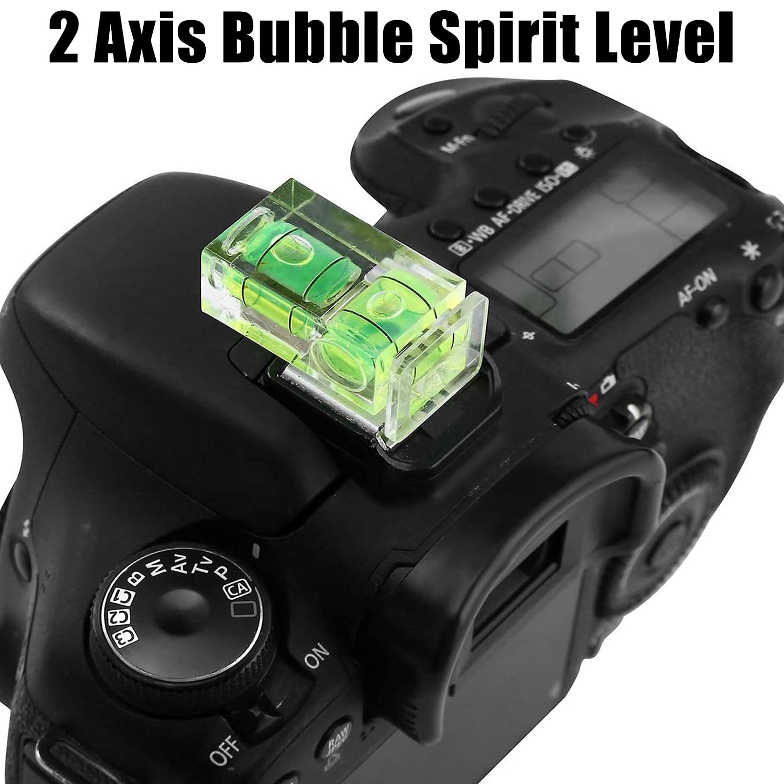6 Pack Set di 2 e 1 asse, Livella a Bolla per Fotocamera,Livello di Spirito, Livello di Bolla della Macchina Fotografica, Fotocamera Copertura Hot Shoe, Livella a Bolla della Fotocamera